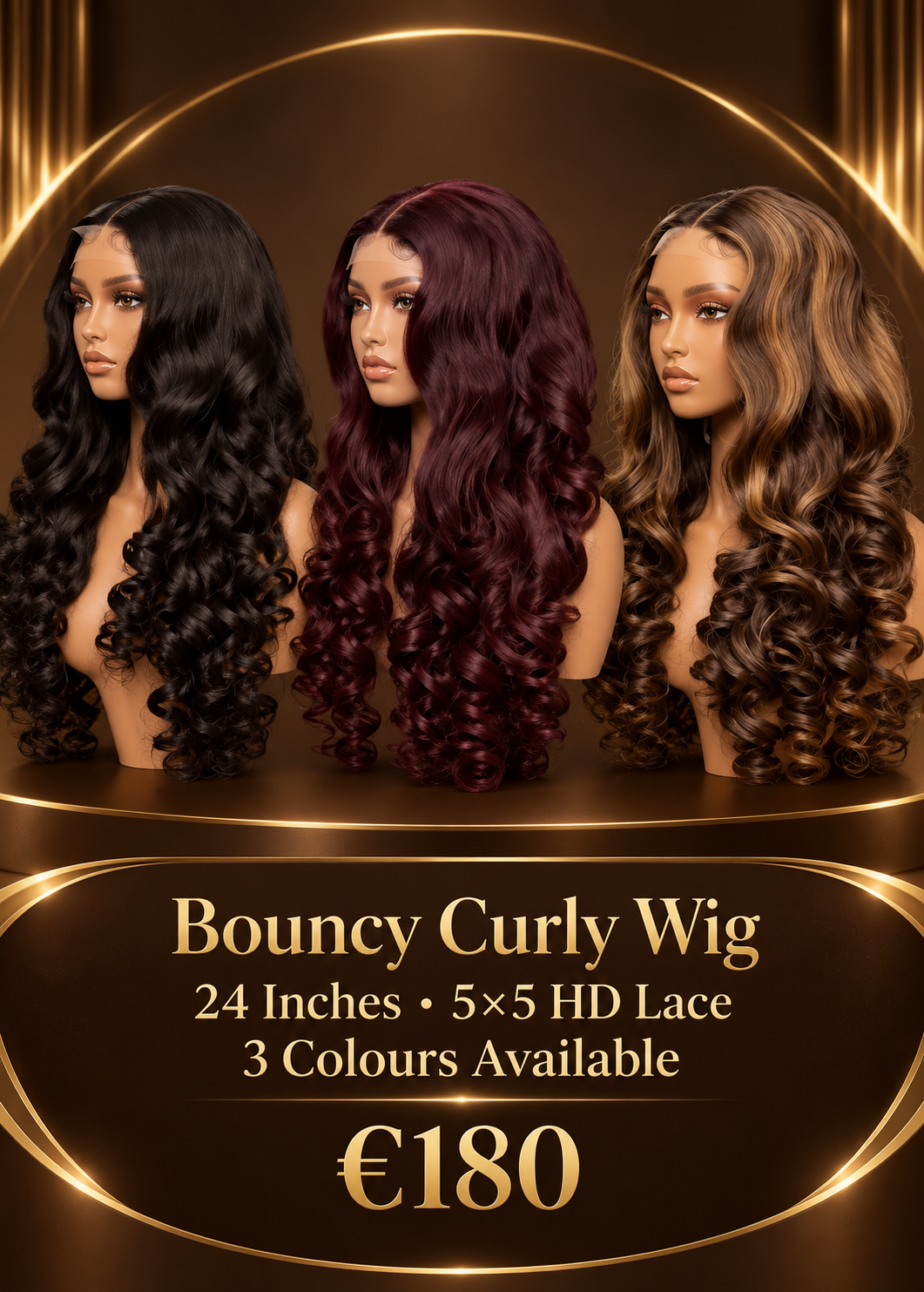 Bouncy Curly Wig
